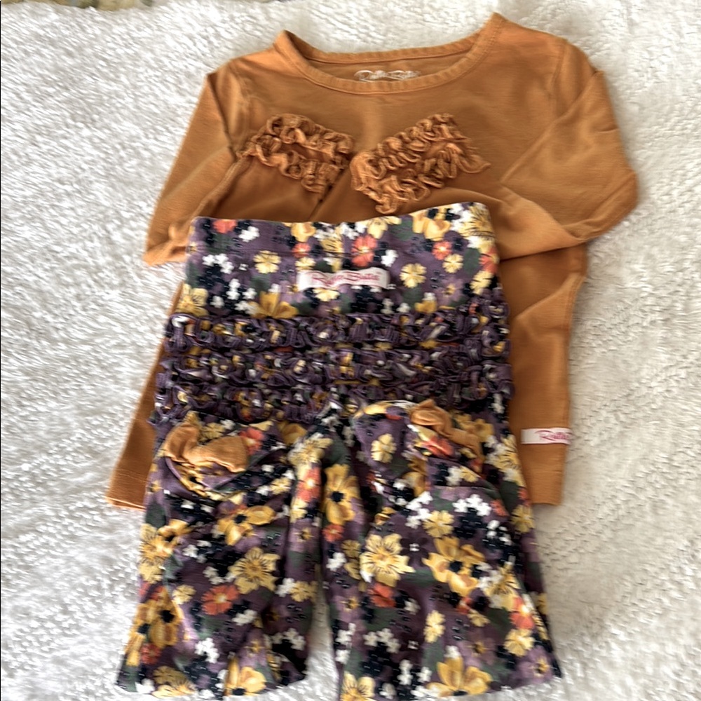 Toddler Girl’s RuffleButts Leggings & Top Set, 3T